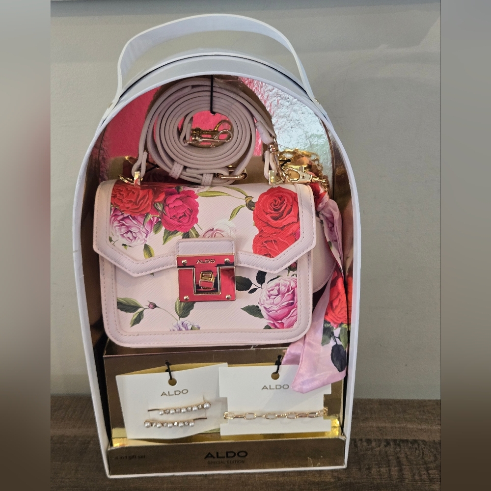 ALDO Crossbody Bag Floral Limited edition 4 in 1 Gift Set